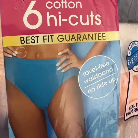 Fruit of the Loom Cotton Briefs and Hi-Cuts Set of 2 packages - Picture 3 of 7